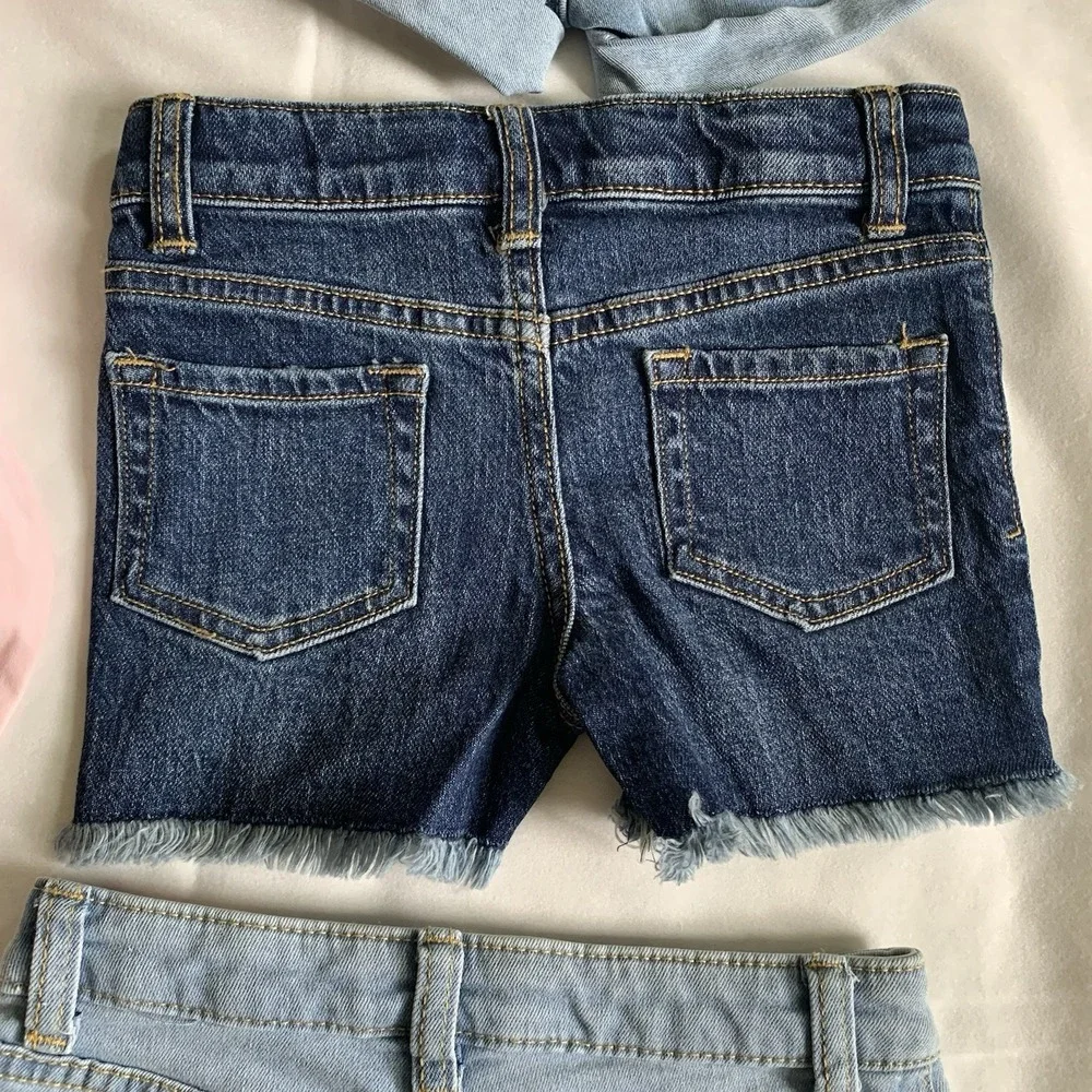 Cat&Jack‎ Toddler Girl Shorts & Long Sleeve Shirt Size XS -4-5 ) 4Piece Bundle